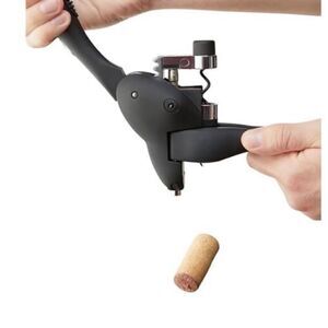 "NEW" Houdini Black 6 Pc Wine Tool Kit Set Corkscrew, Wine & Champagne Sealer OS